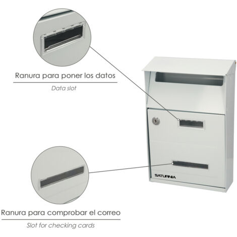 Buzon Exterior Country Blanco 215 x 320 x 105 mm.