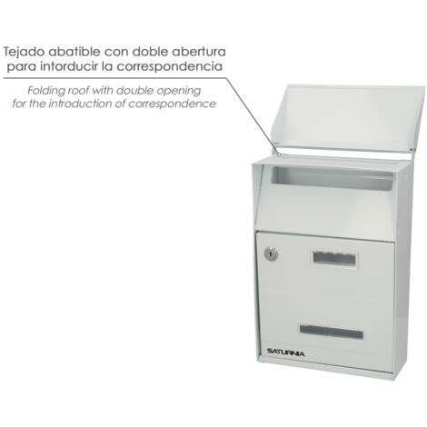 Buzon Exterior Country Blanco 215 x 320 x 105 mm.