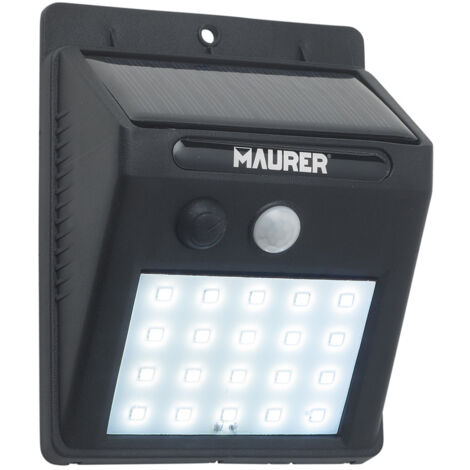 Aplique Solar LED 200 Lumenes, IP65 Con Sensor Movimiento y Crepuscular (1/4)