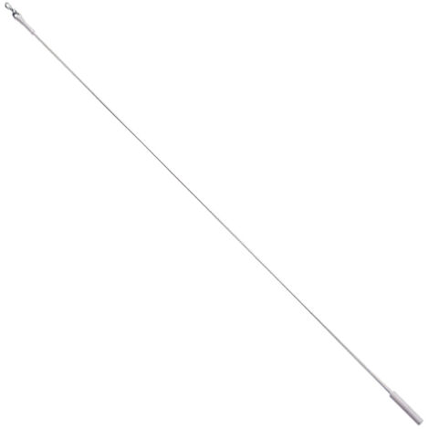 Lance rideau aluminium plastifié blanc 1,0m
