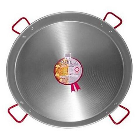 Poêle à Paella 90 cm - Acier Poli- Plat Paella | Paella du Sud