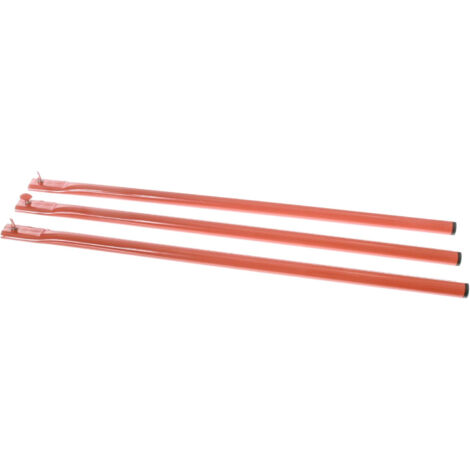 Ensemble de 3 pieds pour brûleur à gaz – Métal rouge – Compatible poêles à paella diamètre 20-35 cm – Stabilité optimale – La Ideal