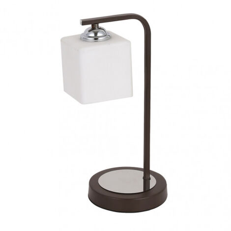 Lampe à poser elbrus 1xe27 wenge/chrome 35x18x14 cm (1/2)