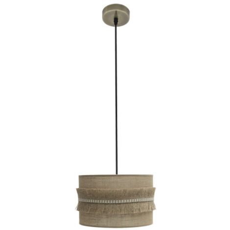 ABRILA AKUNADECOR Pendentif avec abat-jour en cuir De Saco Model Kala (1/2)