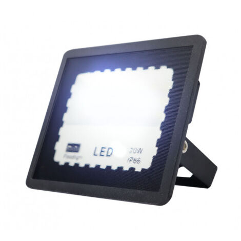 Projecteur Zircon 20w 6500k Black 2000lm 120º 10x12,5x2,3 Cm Ip66 (1/2)