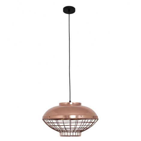 Lampe suspendue Toyama 1xe27 Cuivre Reg.x40x40 de FABRILAMP. (1/2)