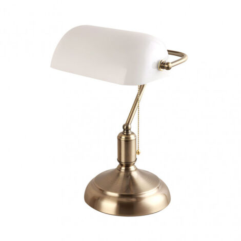 FABRILAMP 159471001  Lampe De Table Avocat 1xe27 Cuir/blanc 38x26x18 Cm (1/2)