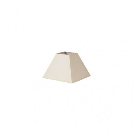 Abat-jour pyramide mezzo e27 beige 20dx10dx15h   tissu popeline