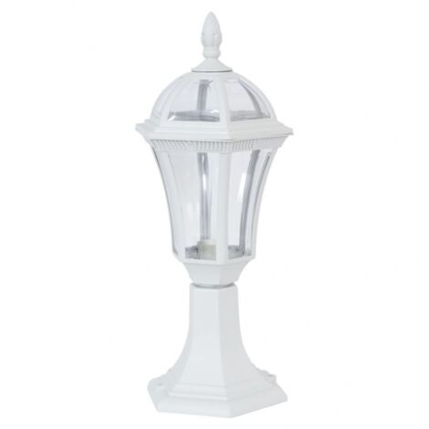 Comino lampe murale d'extérieur 1xe27 white ip44 polycarbonate 47.6x17.6x17.6x17.6 cm (1/2)