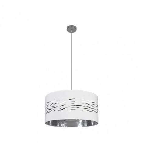 FABRILAMP Pendentif brouillard 1xE27 Chrome White Silver 40D (1/4)