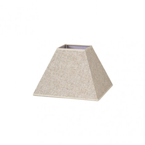 Abat-jour pyramide mezzo e27 beige 30dx13dx22h tissu popeline