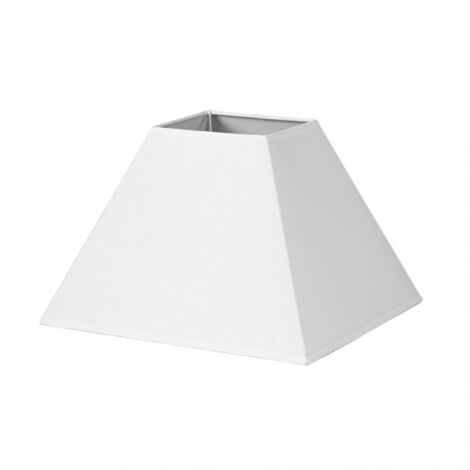 Abat-jour pyramide mezzo e27 white 45dx20dx32h tissu popeline