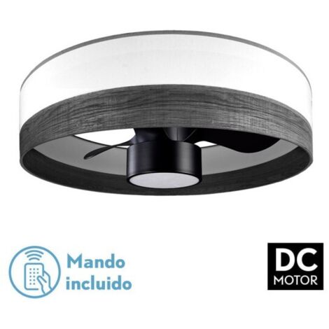 FABRILAMP Ventilateur Dc 24w Olga White/mad.black-black 3 pales 6 vel. 2390lm 3 couleurs, télécommande, mémoire, minuterie 70d (1/3)