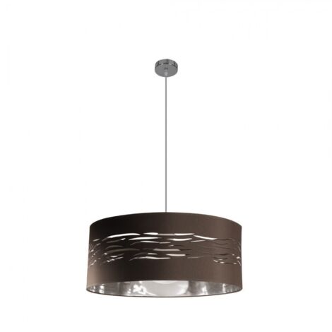 FABRILAMP Pendentif brouillard 1xE27 Brun Chrome Argent 50D (1/3)