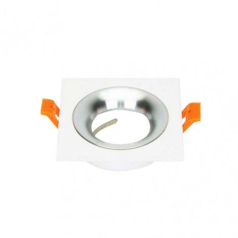 FAB 14448CU46 Encastré Anou 1xgu10 Carré Blanc/Chrome 2x9,2x9,2 Cm 8 De Corte.c/portalalampara (1/2)