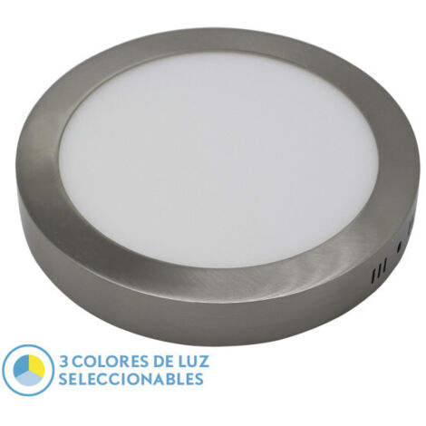 Downlight superf.diorite 24w 3000k-4000k-6500k nickel 2160lm 3,5x29x29 cm (1/2)