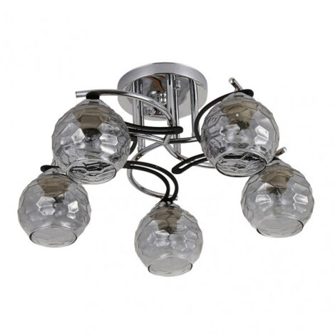etna lampe 5xe14 chrome/wenge 23x46x46 cm (1/2)