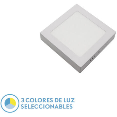 FABRILAMP Downlight Superf.gabro 12w 3000k-4000k-6500k White 1080lm 3x17x17 Cm (1/2)