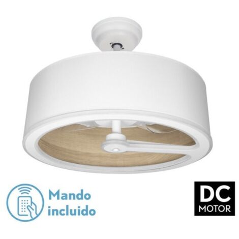 FABRILAMP Ventilateur Dc Tatiana 110w White/Mad.Clear 3 pales 62d 3000-4000-6000k 9350lm Télécommande, mémoire, minuterie (1/3)