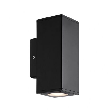 FAB 127261009 Appliquer Extérieur Yopol 2xgu10 Polycarbonate Noir 18,6x7,6x9,9 Cm Ip54 (1/2)