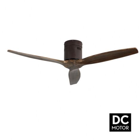 Ventilateur de Plafond DC Aguilon Marron 3 Pales Chêne Sans Lumière (1/4)