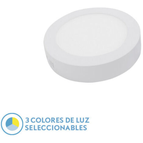 FABRILAMP Downlight surface diorite 12w 3000k-4000k-6500k White 1080lm 3,5x17x17 Cm (1/2)