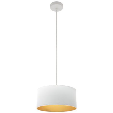 Pendentif anuska 1xe27 blanc/blanc-or regx30x30 cm (1/2)