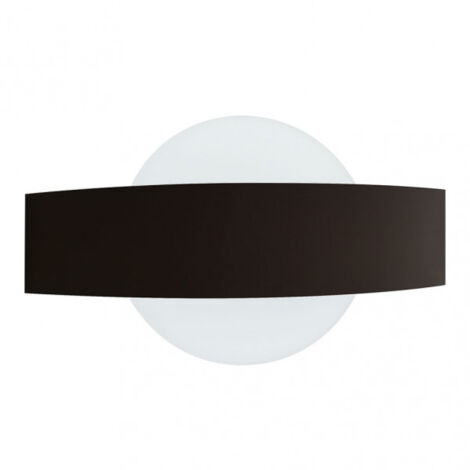 FABRILAMP 171162109  Applique Balayeuse Murale Circ.8w 4000k Arc Noir 630 Lm Ip20 13x24x5 Cm (1/2)