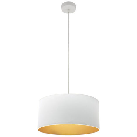 Pendentif anuska 1xe27 blanc/blanc-or regx40x40 cm (1/2)