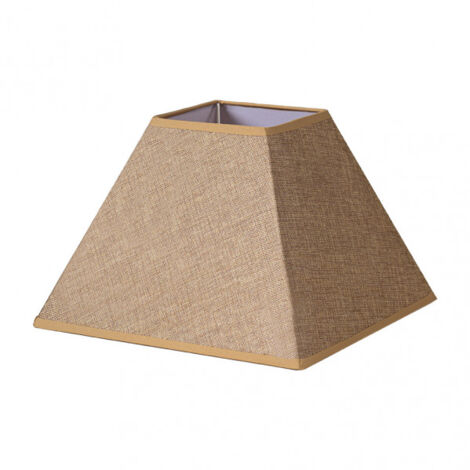 Abat-jour pyramide divos e27 marron 45dx20dx32h saco-yute