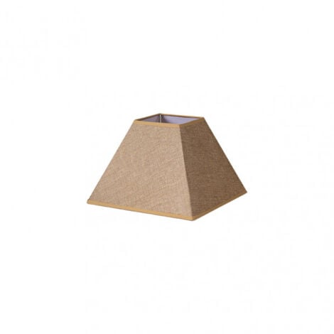 Abat-jour pyramide divos e27 brun 25dx11dx18h saco-yute