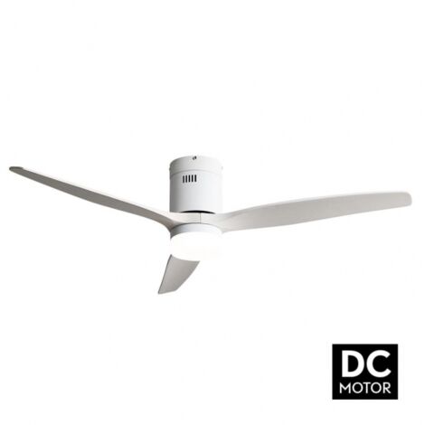 Ventilateur de Plafond DC Aguilon Blanc 18W 3 Pales Blanches (1/4)