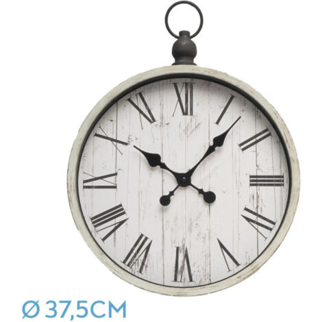 Horloge murale de velours beige 44x37,5x6cm aiguilles rétro (1/3)