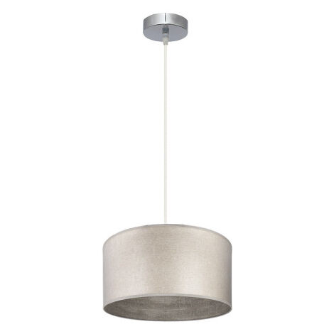 Pendentif tania 1xe27 nickel/bois gris regx30x30 cm (1/2)