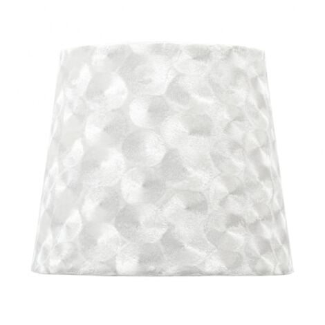 Abat-jour fatima e27 40dx20dx28htehtejido blanco nacar