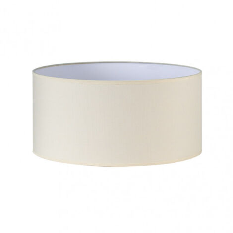 FABRILAMP DORI M10 abat-jour cylindrique beige 50Dx50dx25h cm tissage popeline