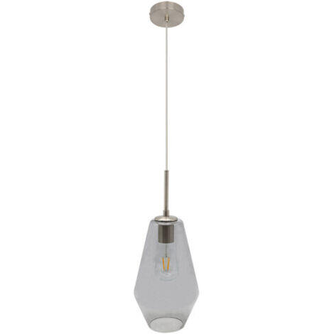 FABRILAMP Pinap Pendant 1xe27 Nickel/Smoke Regx17x17 Cm