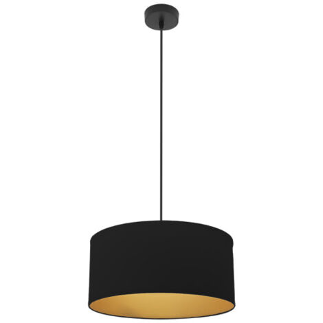 Pendentif anuska 1xe27 noir/noir/or regx40x40 cm (1/2)