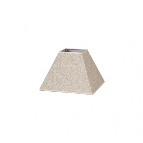 Tenorio abat-jour pyramide e27 lin beige 25dx11dx18h