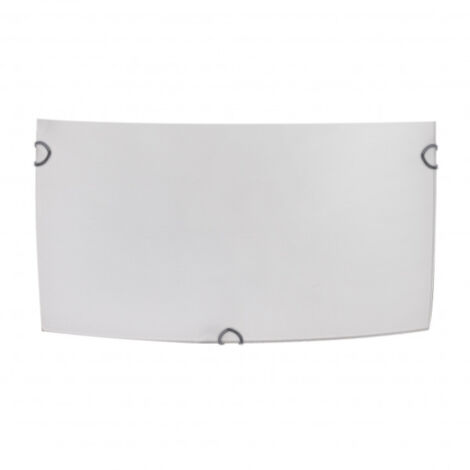 Applique rectangulaire ayla 1xe27 white 25x12,5x7 cm