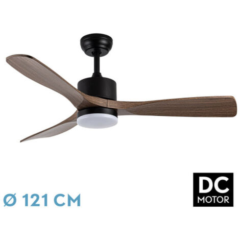 Ventilateur Jet DC 20W Noir 3 Pales Chêne (1/3)