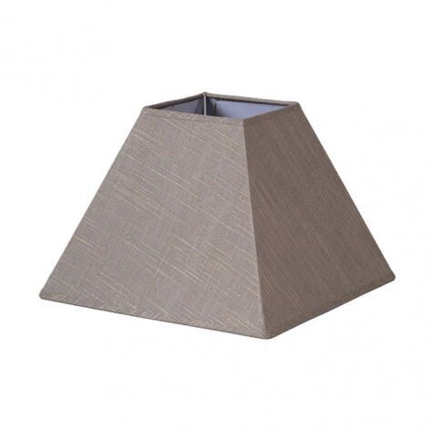 Tenorio abat-jour pyramide e27 lin gris 45dx20dx32h