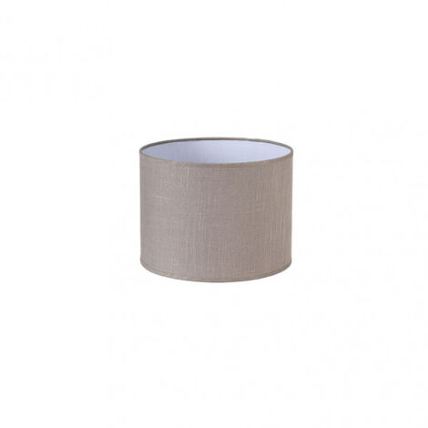 FABRILAMP - Happy E27 Abat-jour cylindrique gris lin 25dx25dx20h - FAB 176332528
