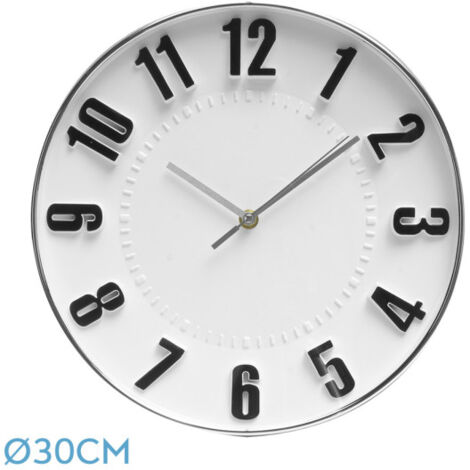 FABRILAMP Horloge De Wall Time Silver 30d Continuous Movement (1/4)