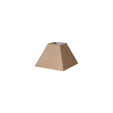 Piramide Divos Abat-jour E27 Marron 20dx10dx15h Saco-jute