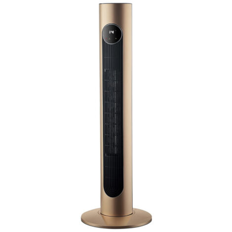 Fabrilamp – Ventilateur vertical céramique 2000W oscillant – Télécommande – Minuterie réglable – Thermostat – Dimensions 90x21x21cm - 3func