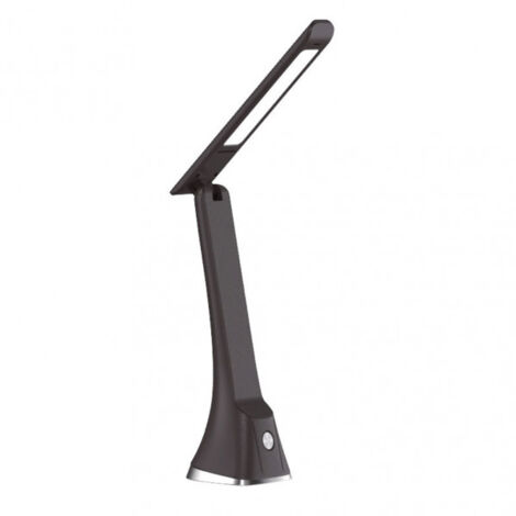 Flexo anhydrite 5w 400lm noir 4000k 28x8x25cm pliable, tactile, reg.3 intensités (1/2)