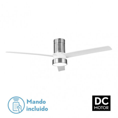 Ventilateur dc teo 24w 2950lm nickel 3asp white 32x139d 3000-4000-6000k w/remote, memory & timer (1/4)