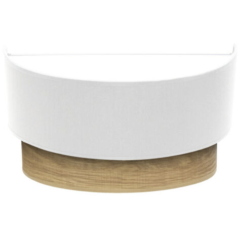 Appliquer Tania 1xe27 Blanc/Bois Clair 15x30x16 Cm (1/2)