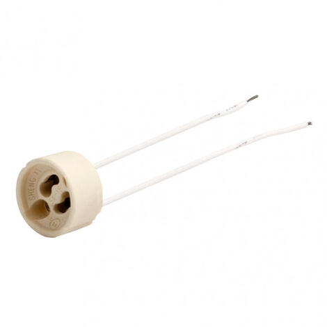 Support de lampe en céramique gu10 3x3x3 cm cable 15 cm